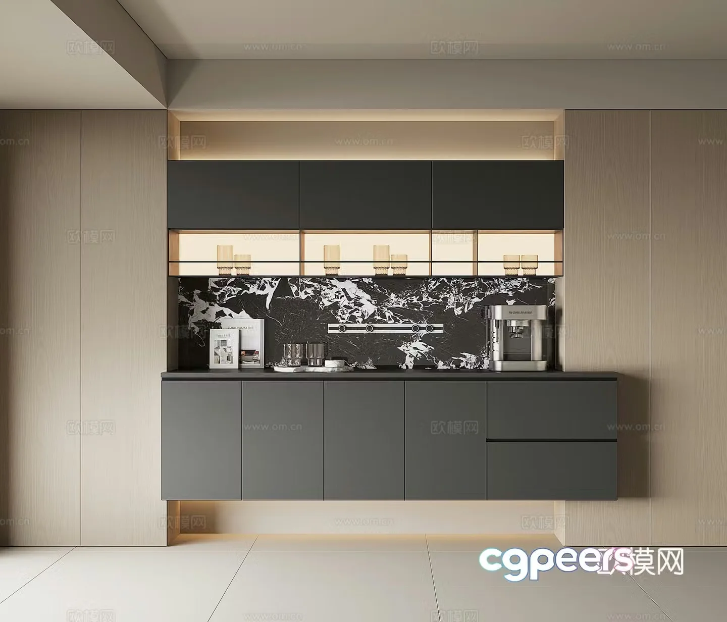 Modern sideboard 3d model