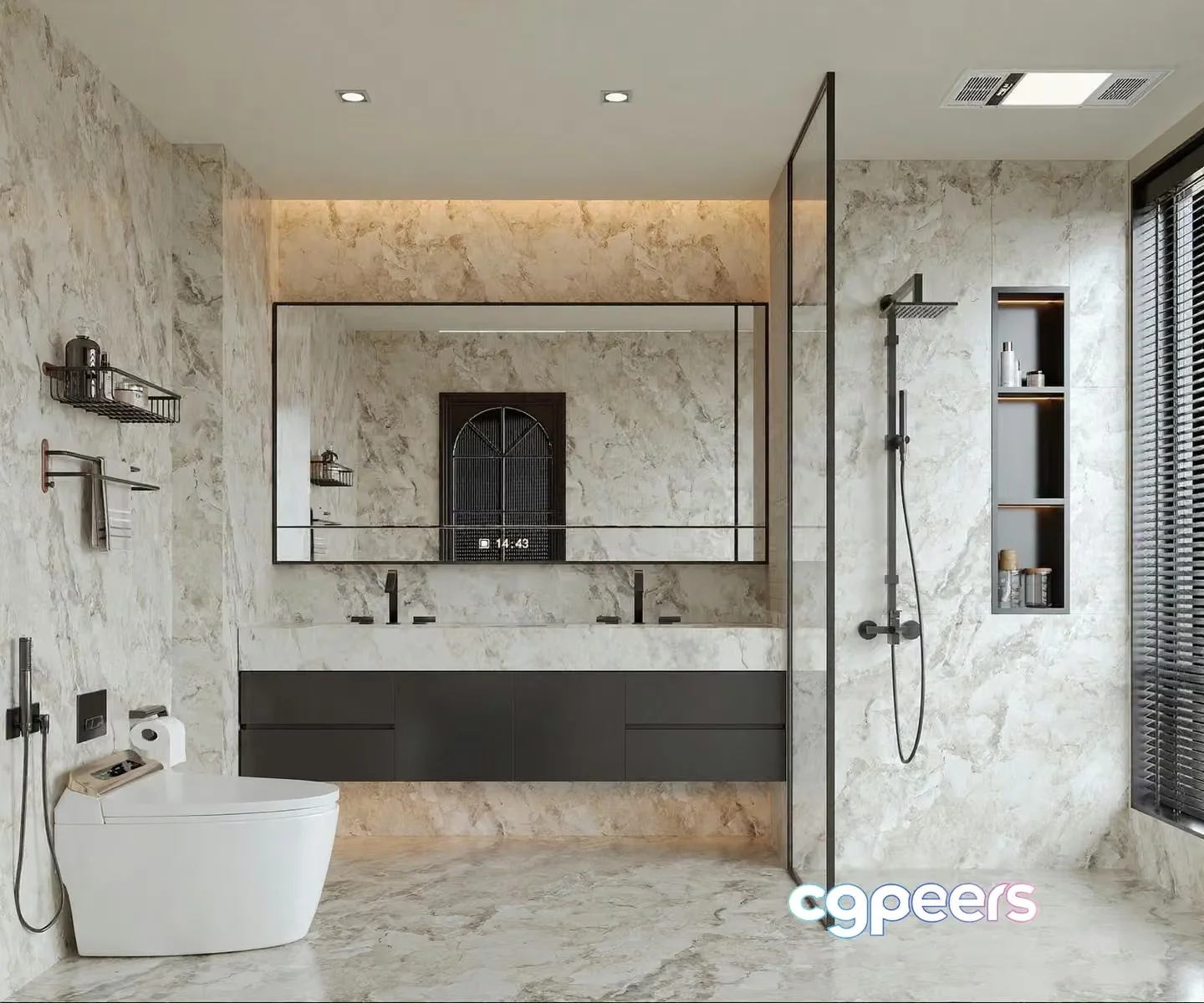 Modern Bathroom 3D Model – 19471 – CORONA Render