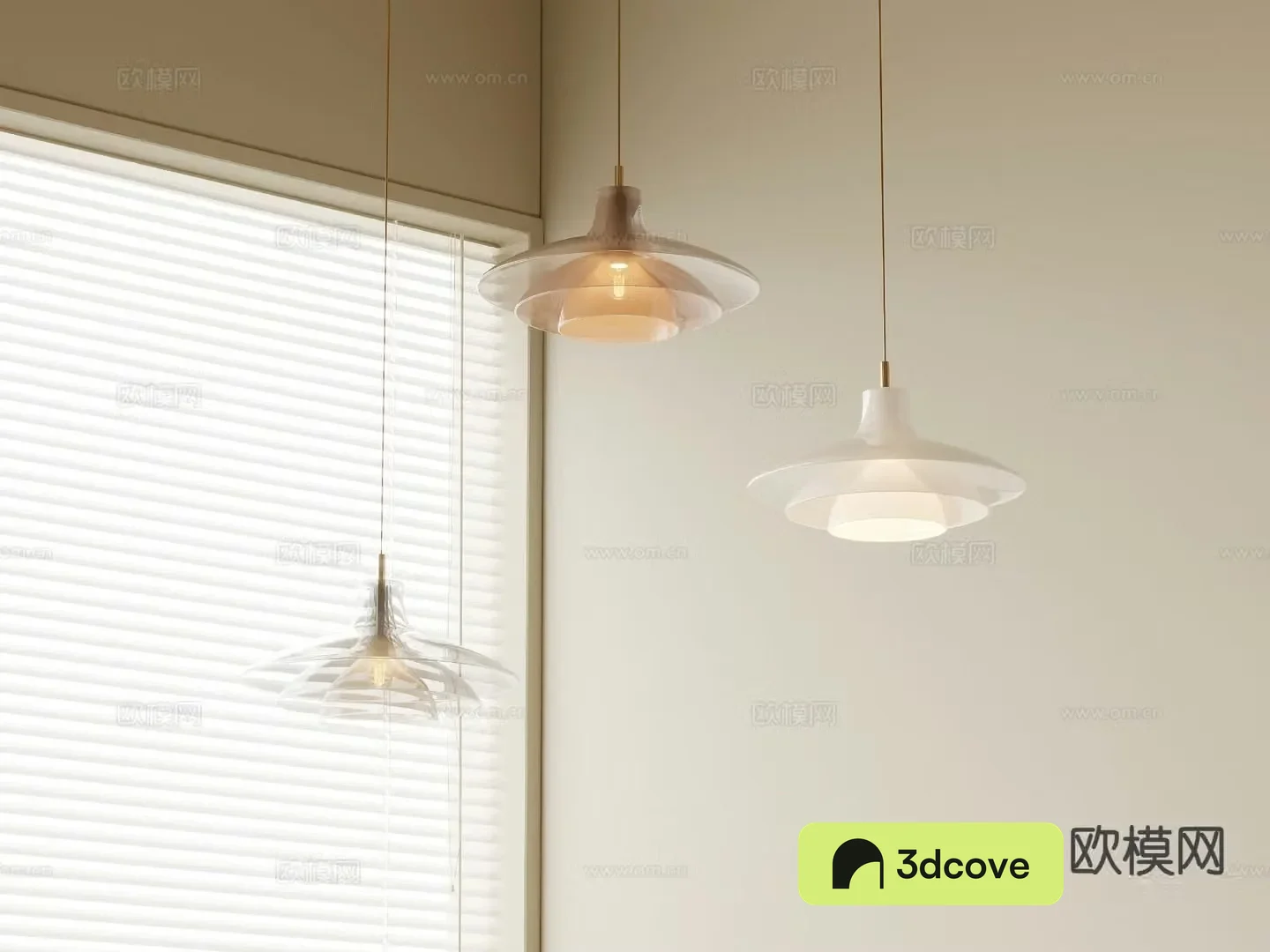 Modern small chandelier fishing line chandelier