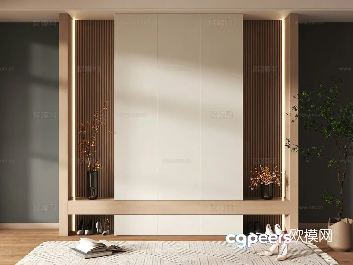Shoe cabinet design shoe cabinet partition shoe cabinet porch shoe cabinet hotel shoe cabinet 3D model
