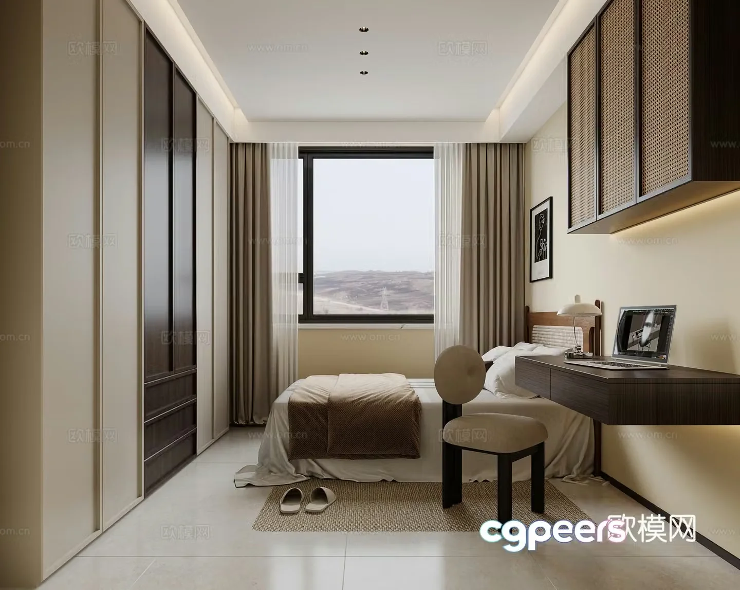 Wasabi Bedroom 3D Model