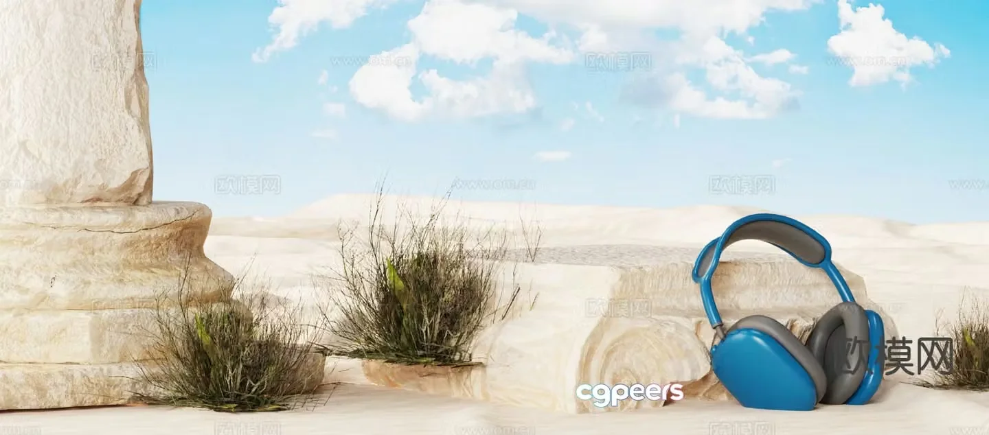 outdoor landscape desert 3d model