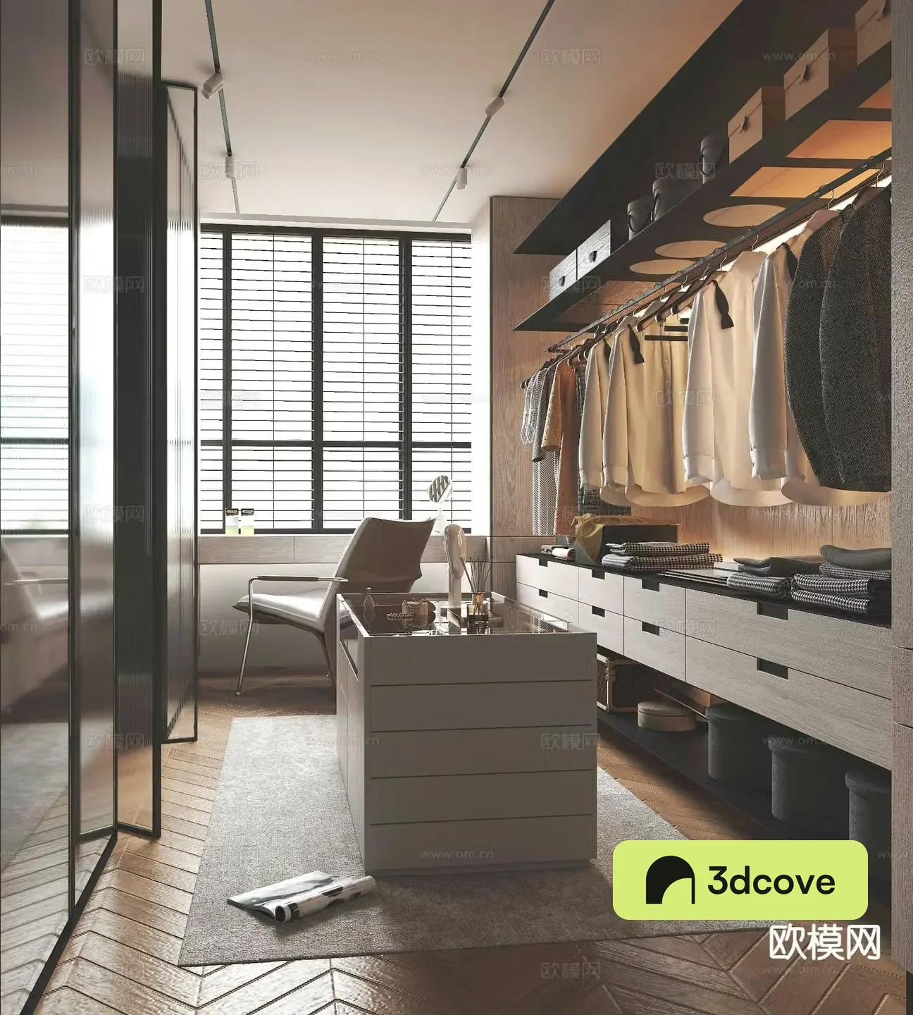 Modern cloakroom