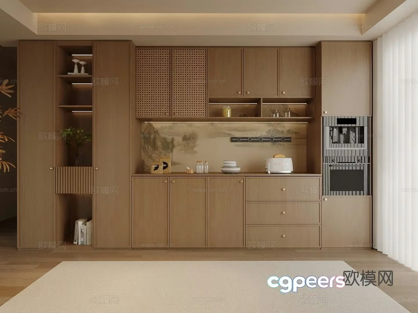 New Chinese wine cabinet 3D model