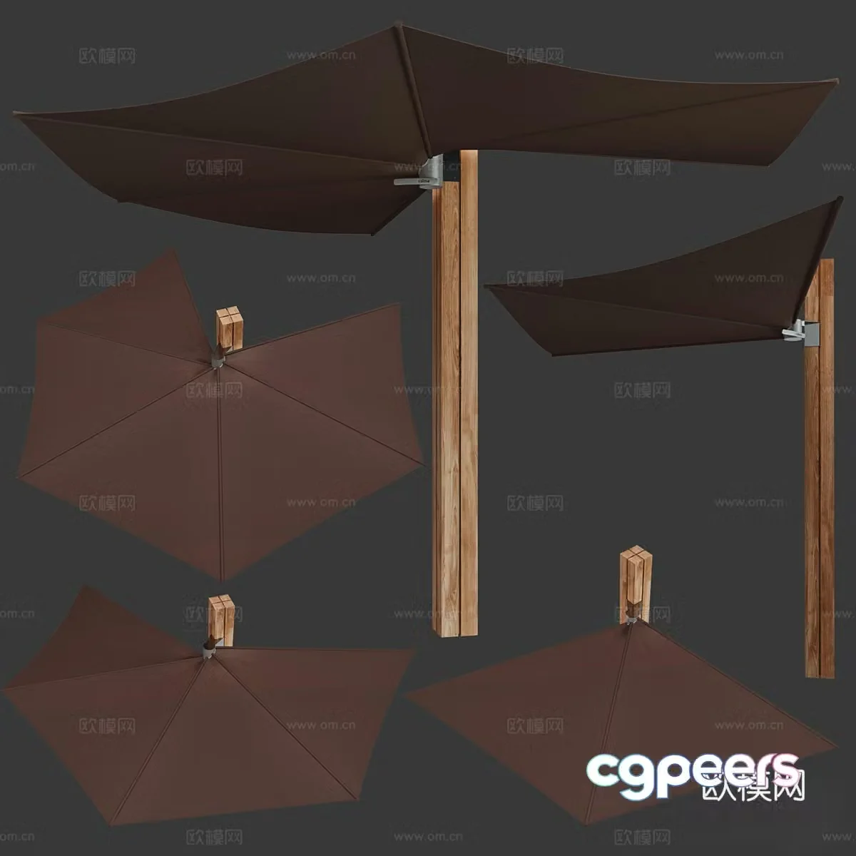 Garden umbrella 3d model