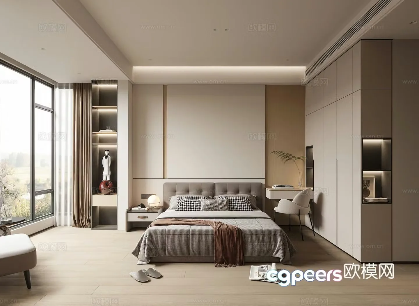 Modern bedroom 3d model