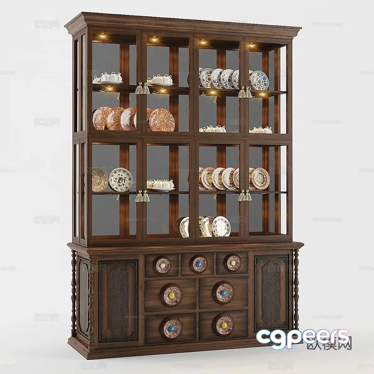 Display cabinet 3D model