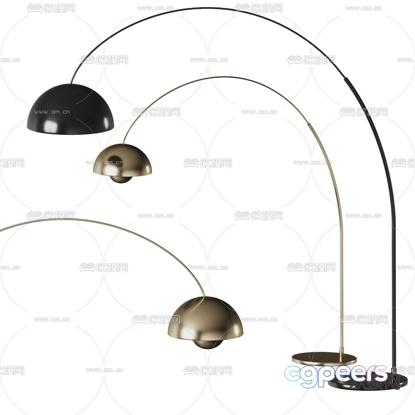 Floor lamp fishing lamp 3d model