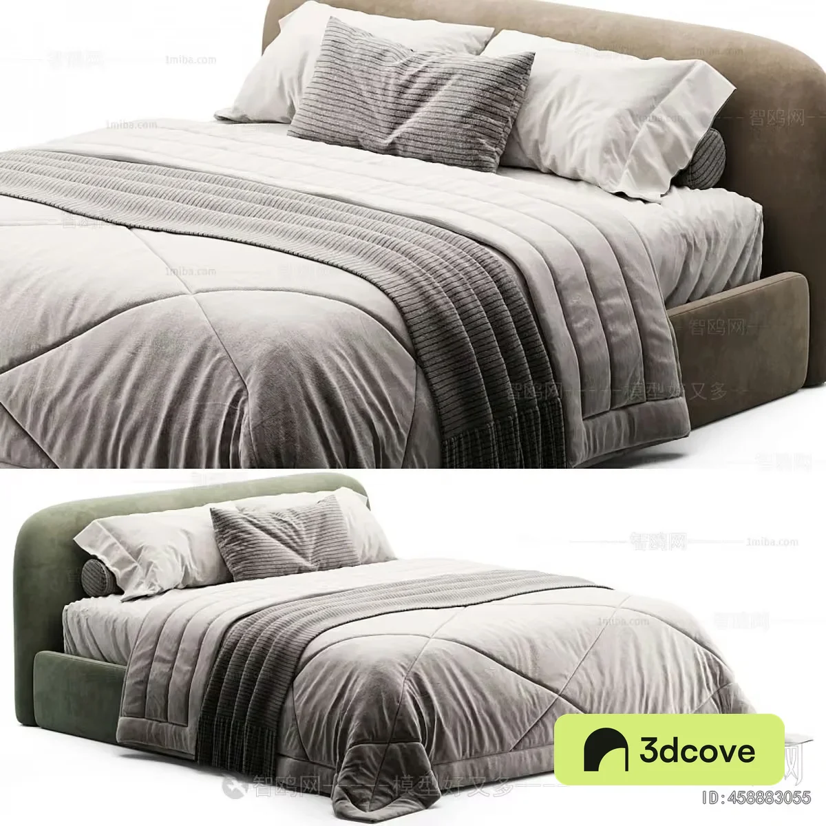 A Bed With A Headboard