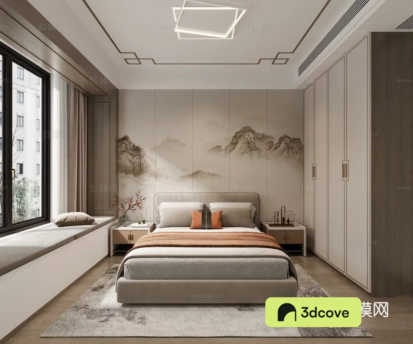 New Chinese bedroom
