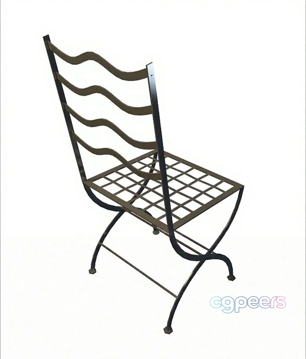 A Metal Chair 3D Model – 15752 – VRAY Render
