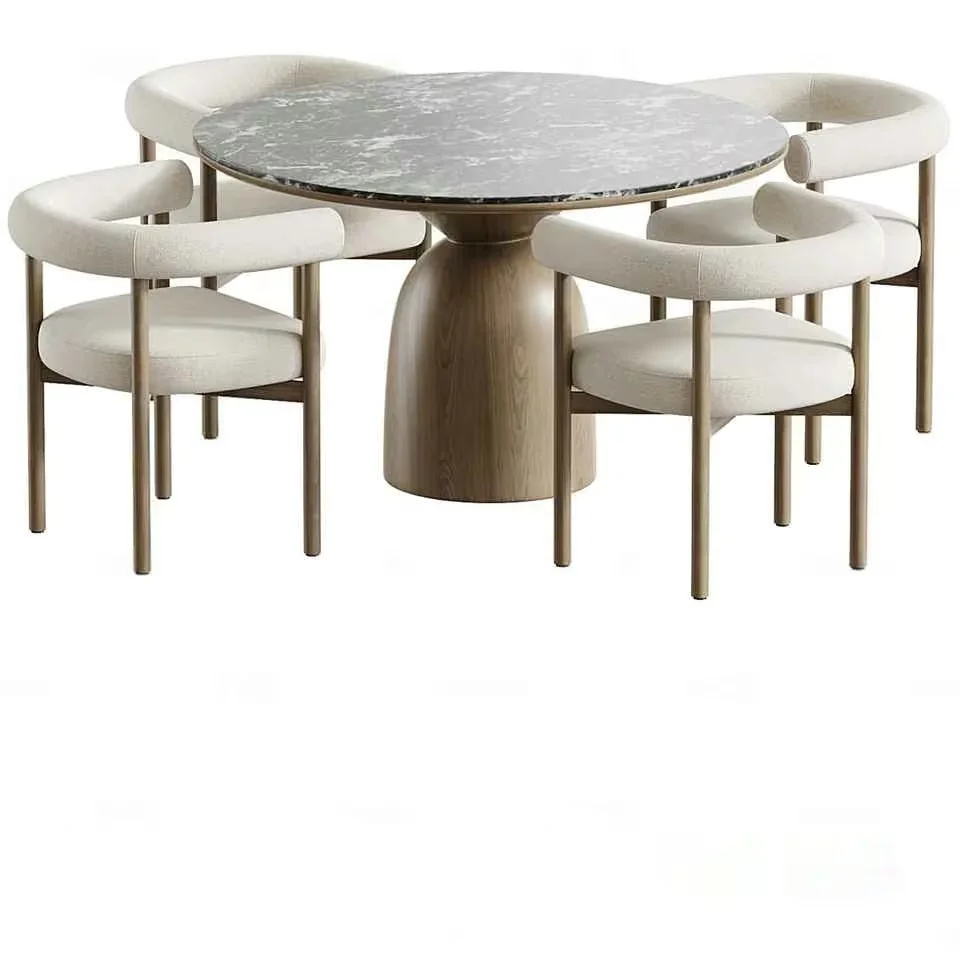 Modern Dining Set 3D Model – 7986 – CORONA Render