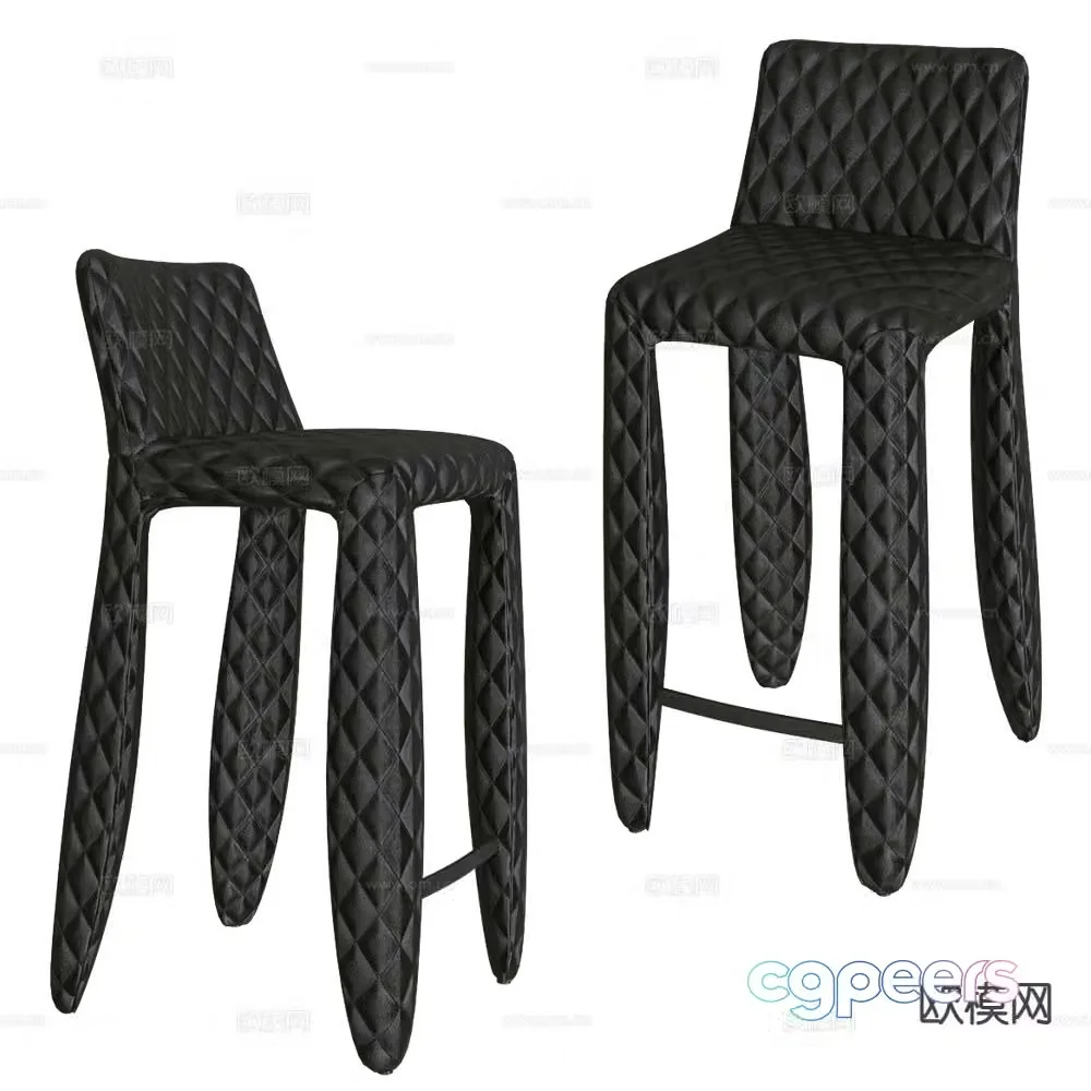 Moooi Italian bar stool bar stool 3d model