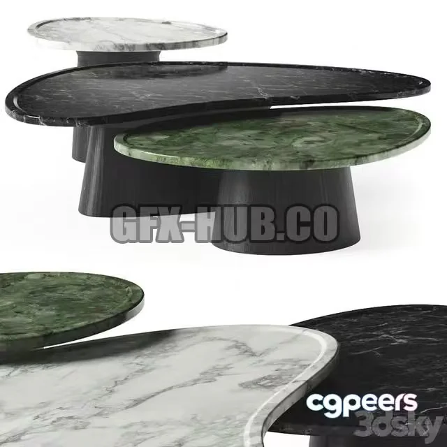 3ds Max Free – Contemporary Bunching Coffee Tables