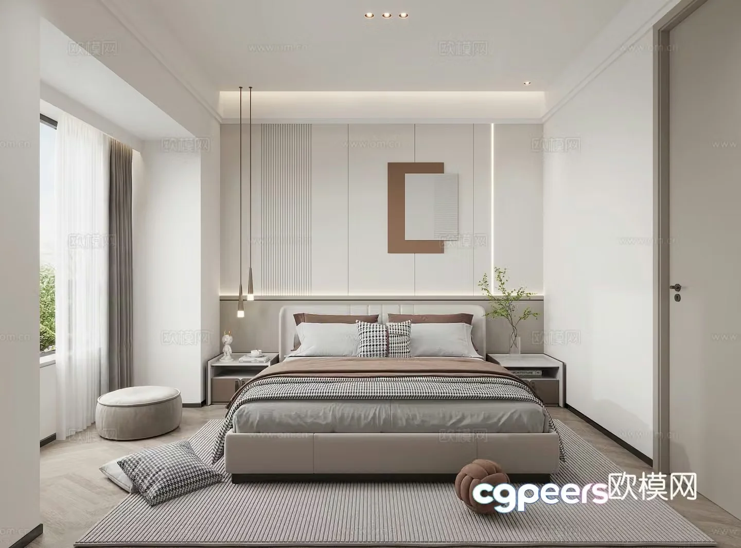 Modern bedroom 3d model