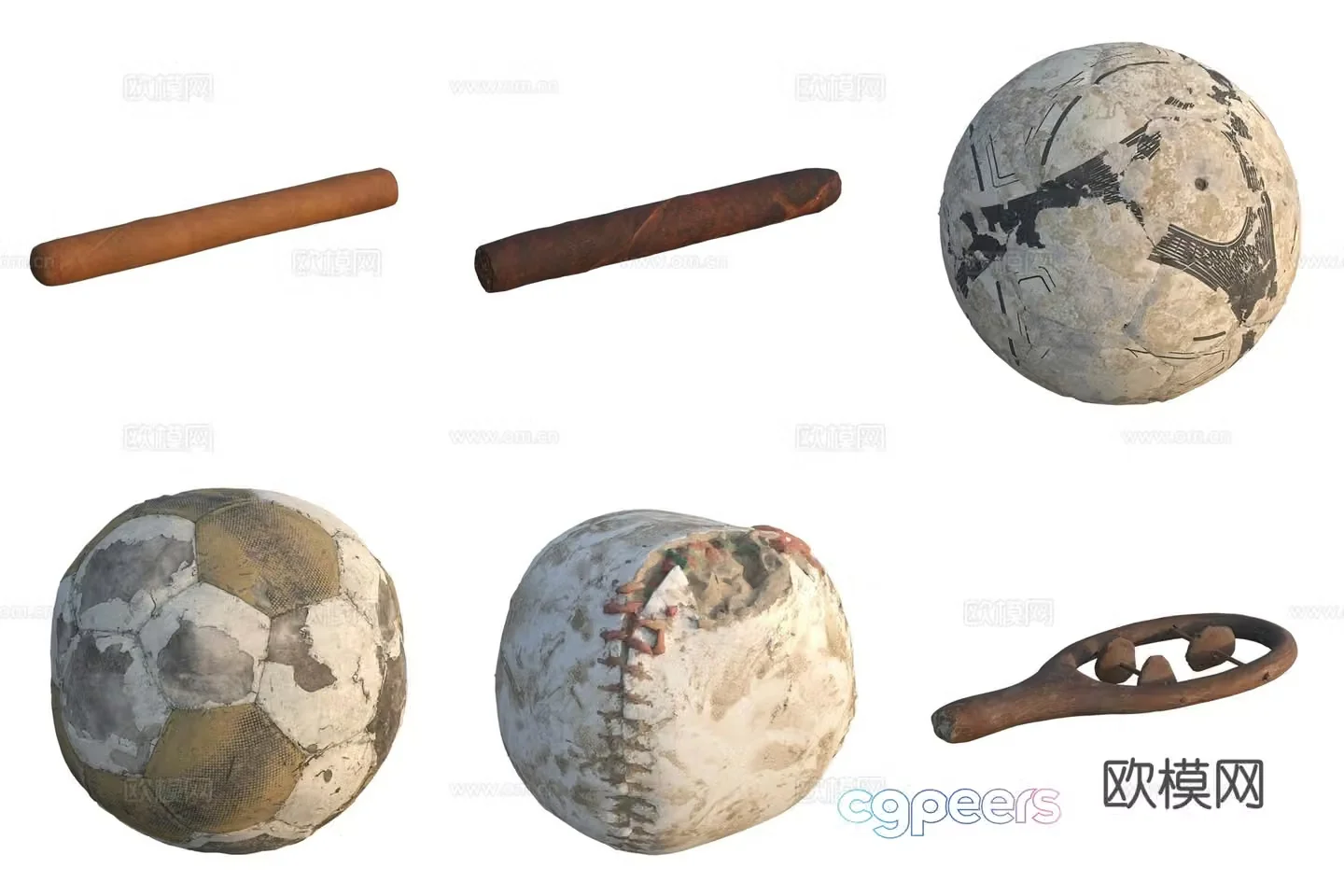 Children’s toys play entertainment facilities baseball baseball soccer 3d model