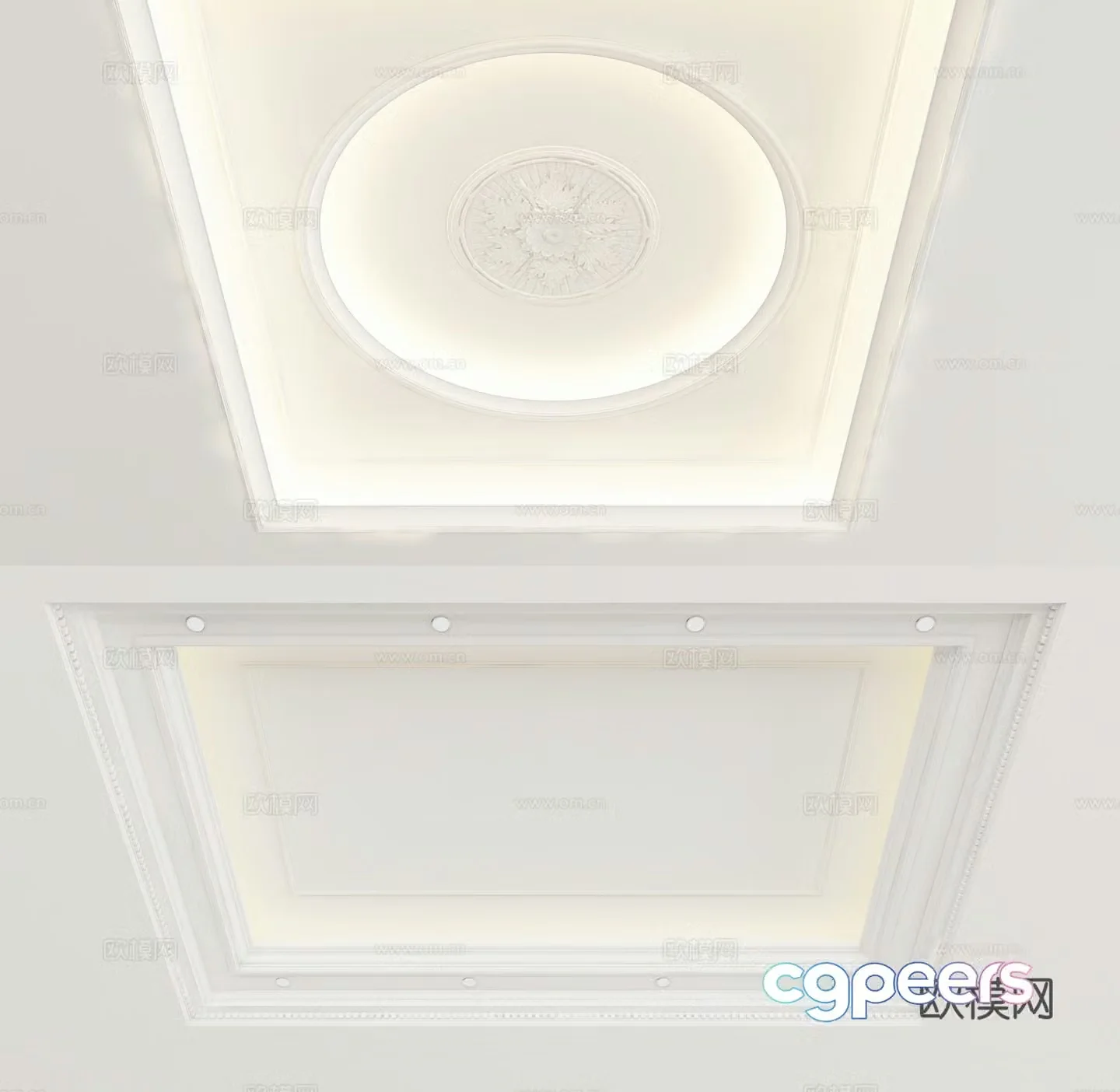 European style ceiling 3D model