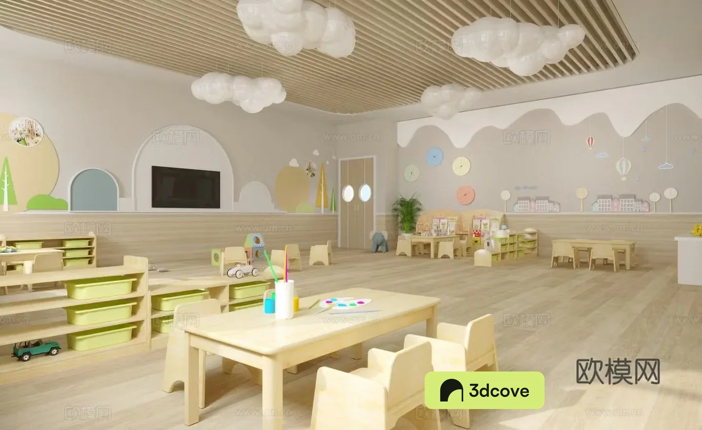 Early education kindergarten children’s classroom children’s classroom teaching and training