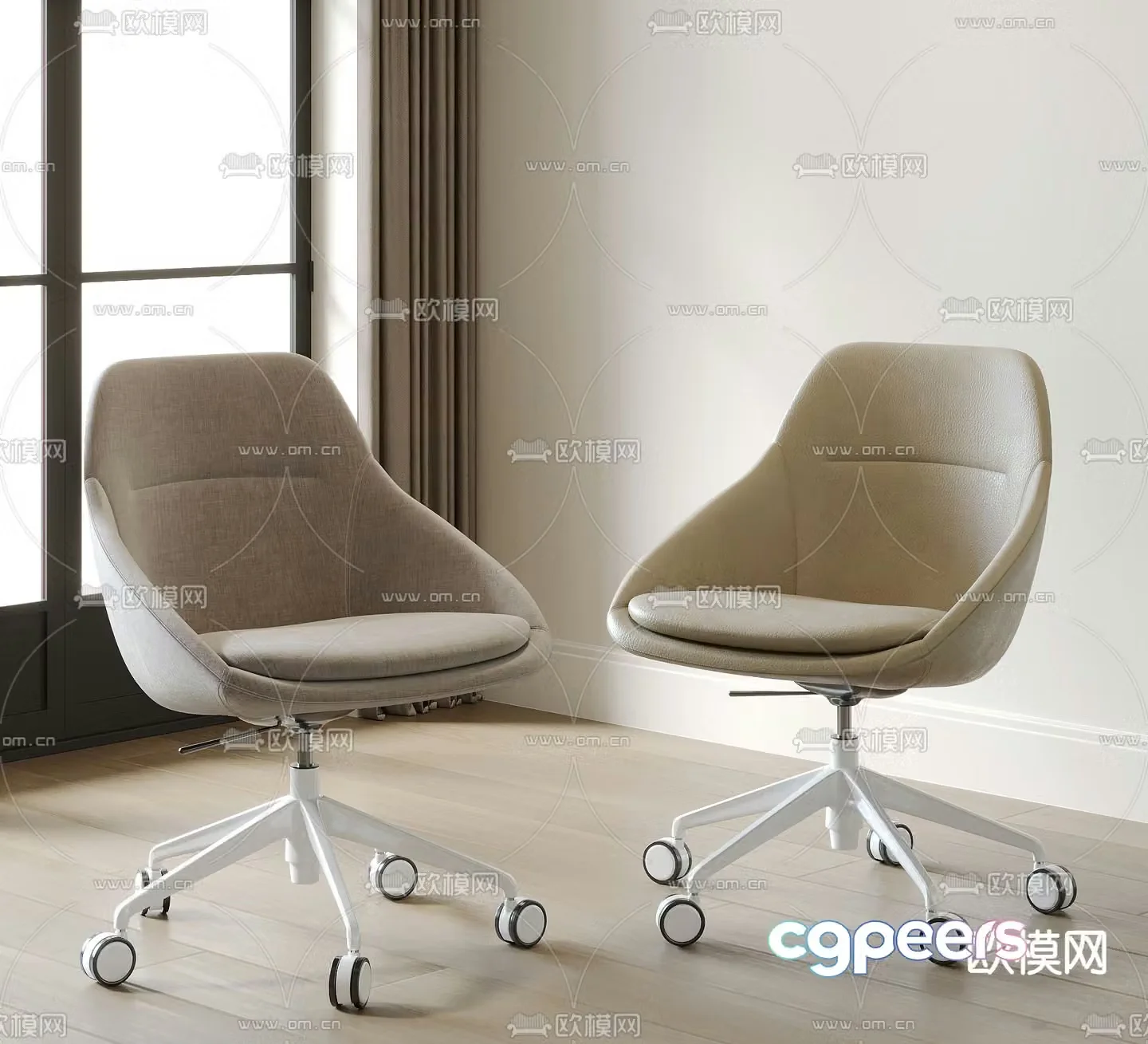 Office chair staff chair 3d model