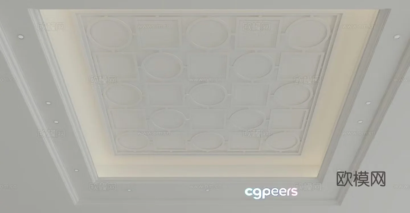 European style ceiling 3D model