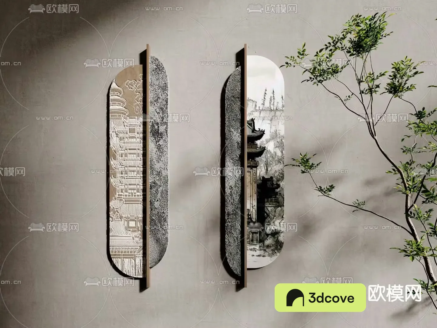 New Chinese style wall decoration pendant art pendant