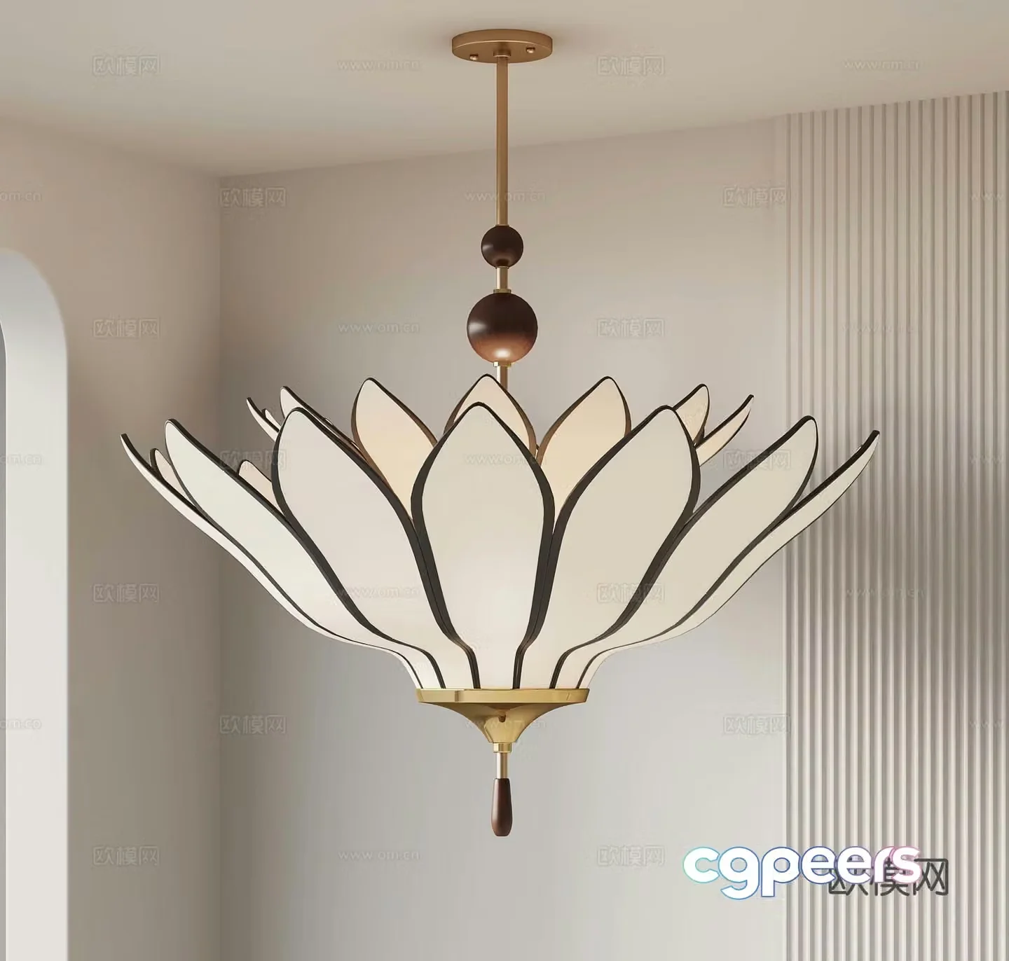 French medieval style chandelier art chandelier 3d model