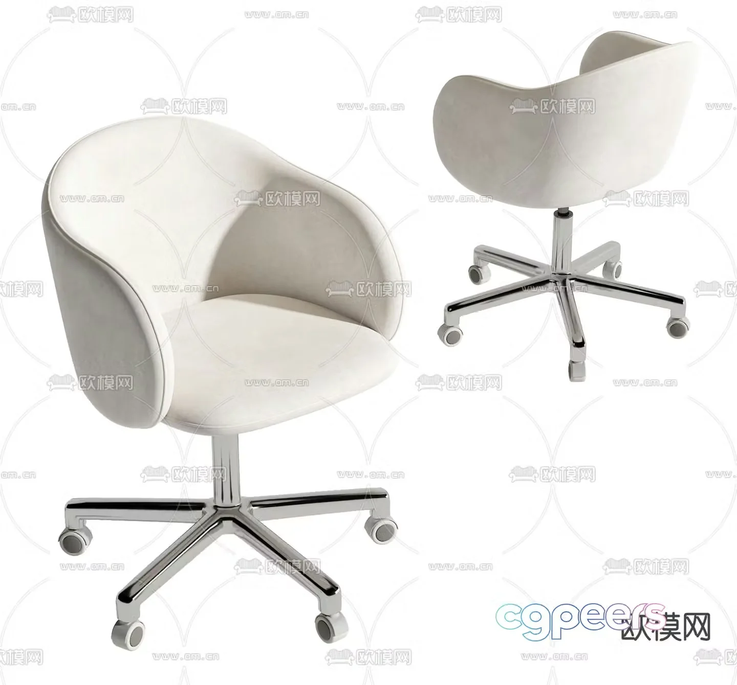Office chair conference chair staff chair 3d model