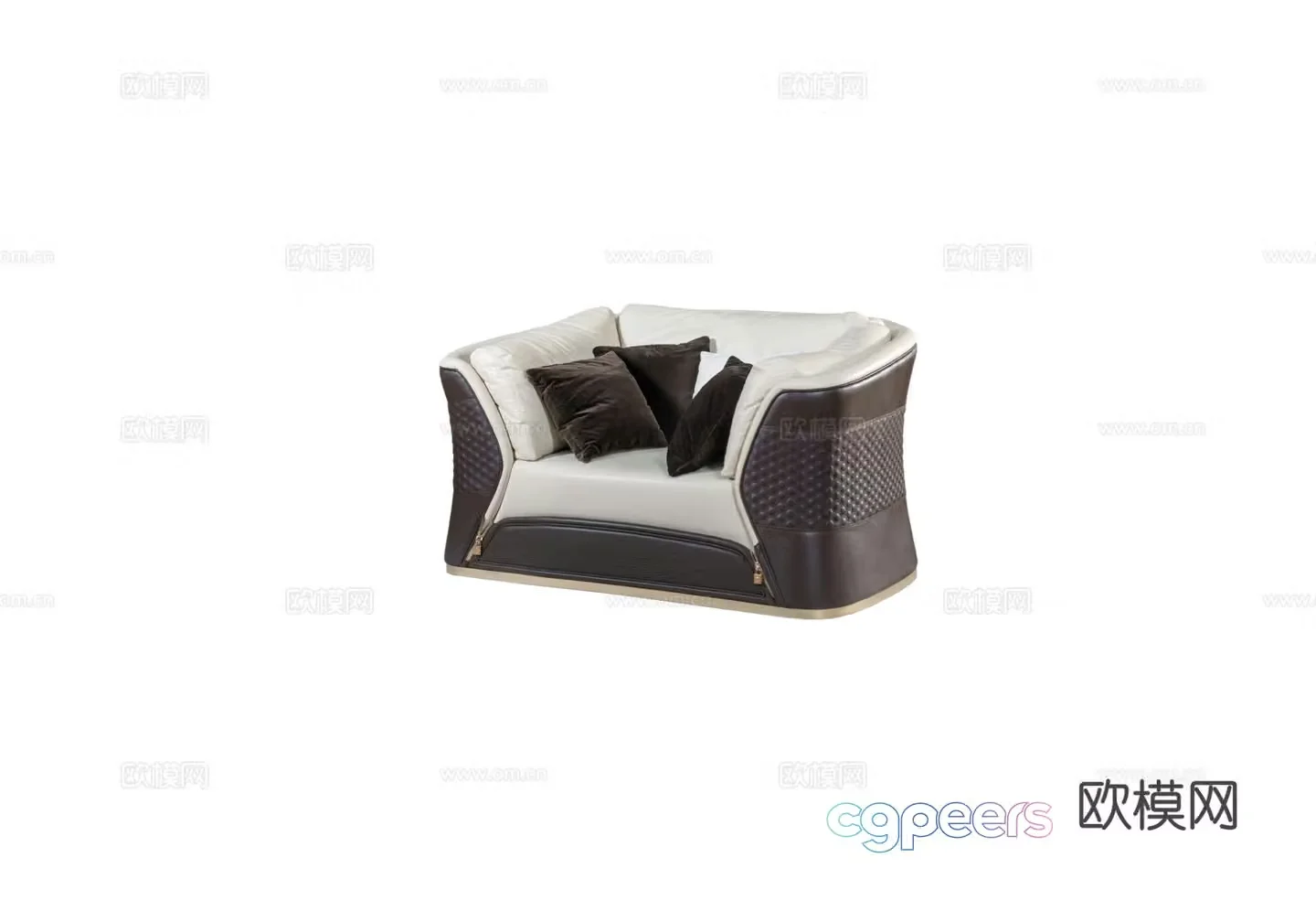 TURRI VOGUE single sofa 3d model
