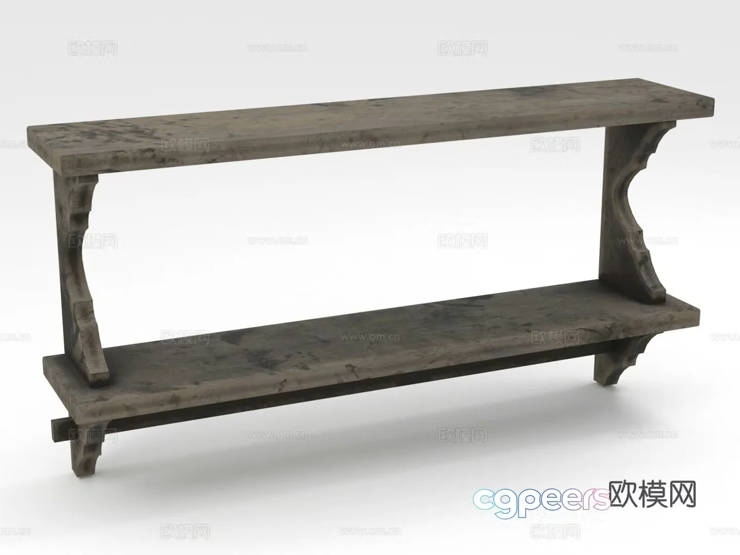Storage rack exhibition rack 3D model of entrance table
