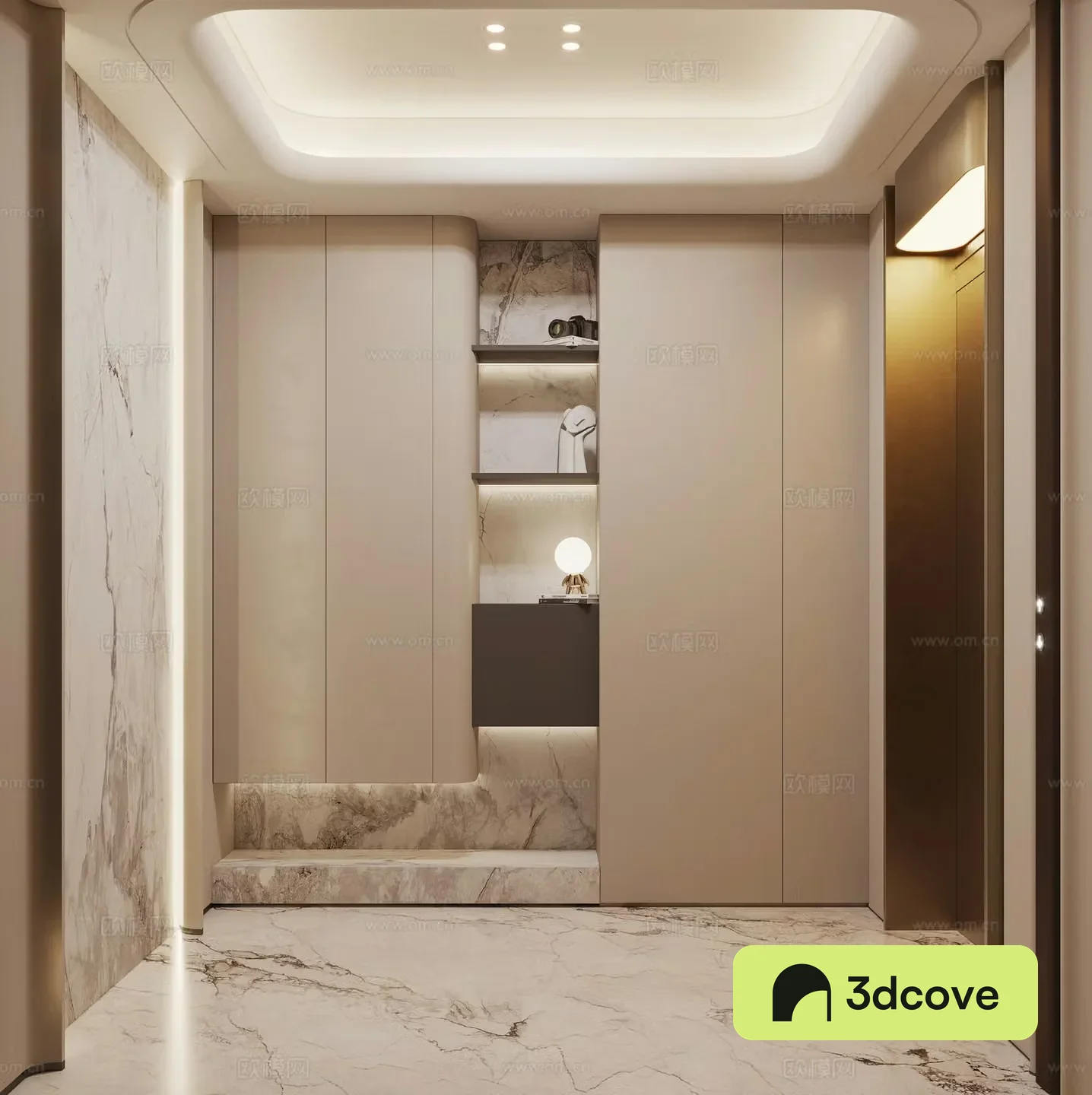 Modern foyer entrance