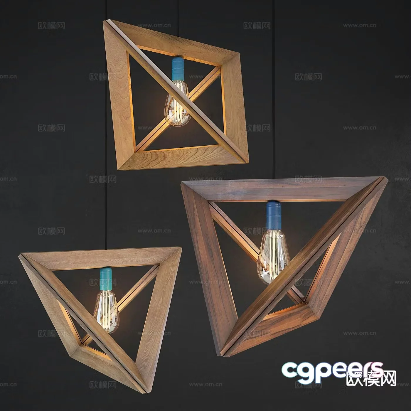 Wabi-sabi chandelier art chandelier 3d model