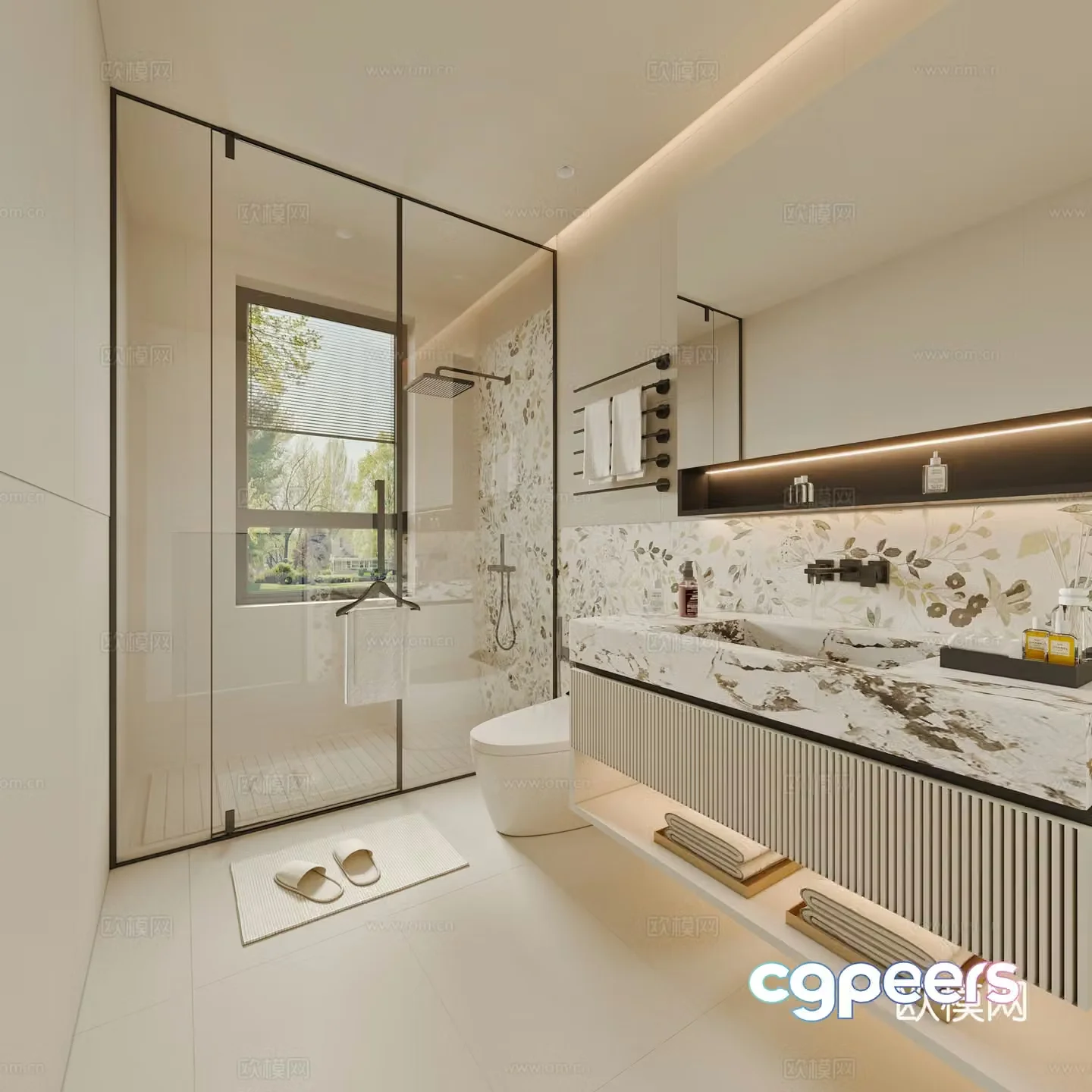 Modern bathroom 3d model
