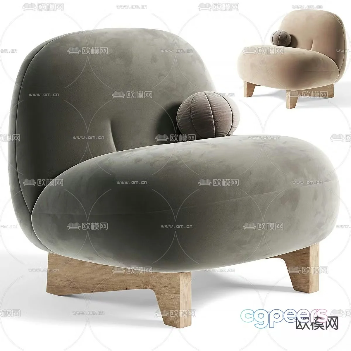 Sofa chair leisure chair 3d model