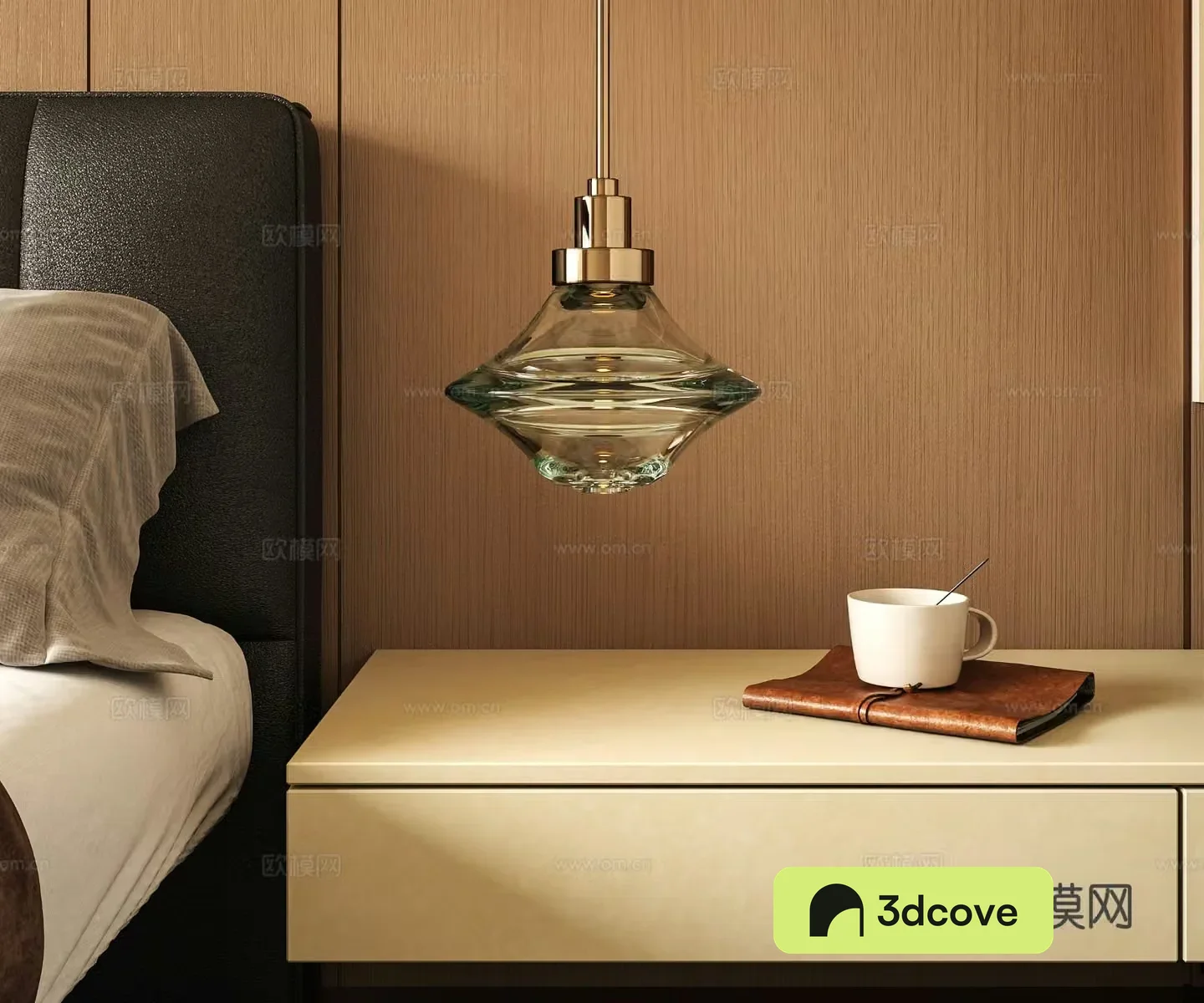 Bedside small chandelier