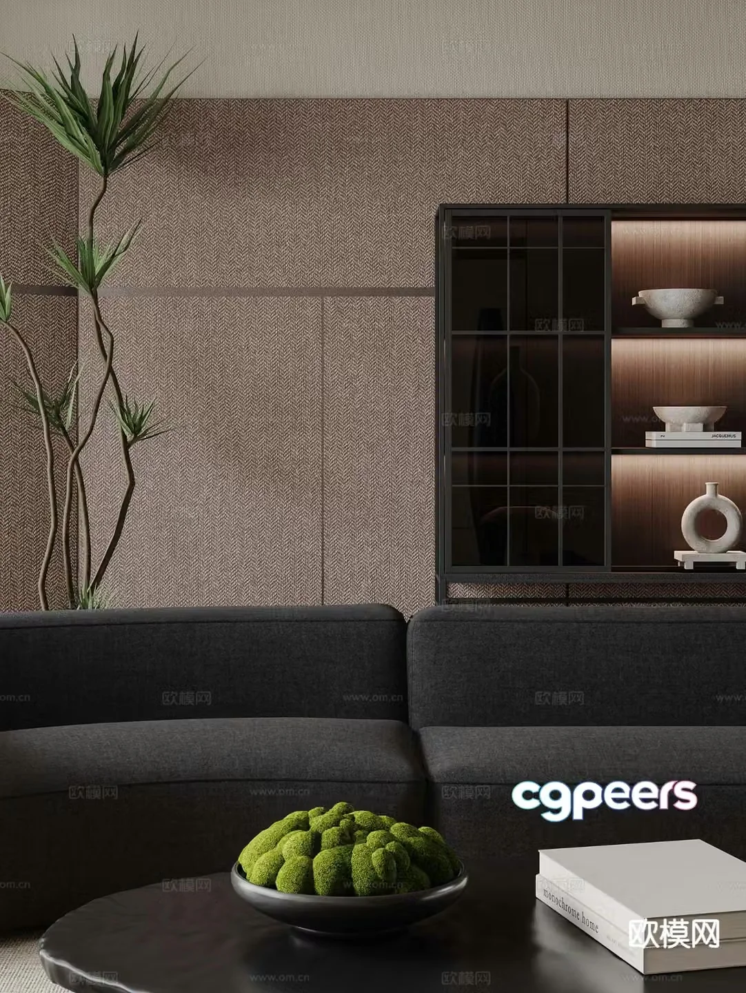 Modern sofa coffee table 3d model