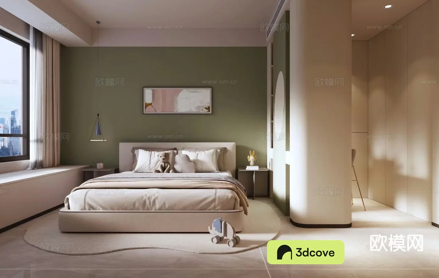 Modern bedroom girls room