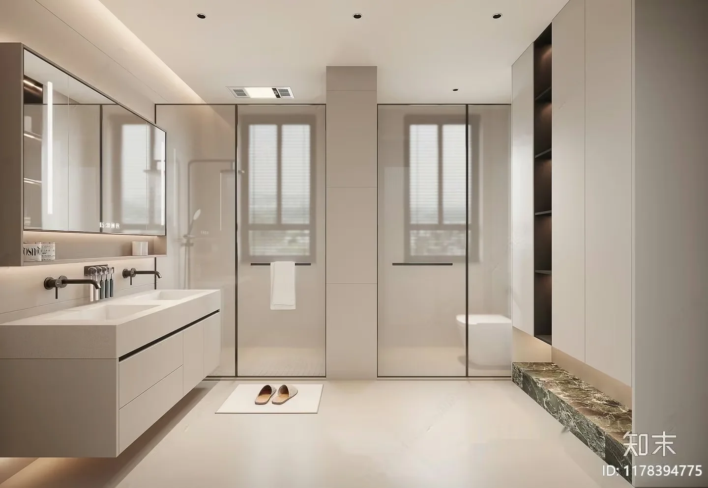 Modern Bathroom 3D Model – 8458 – CORONA Render