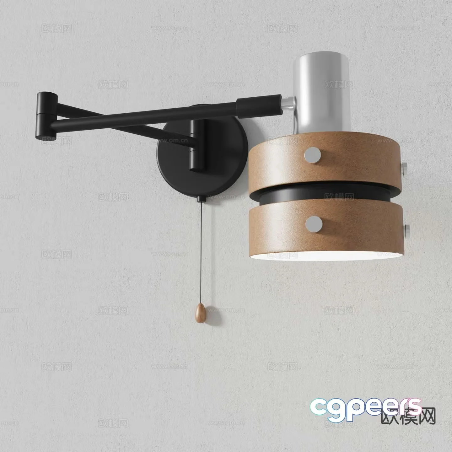 Modern wall light swing arm wall light 3d model