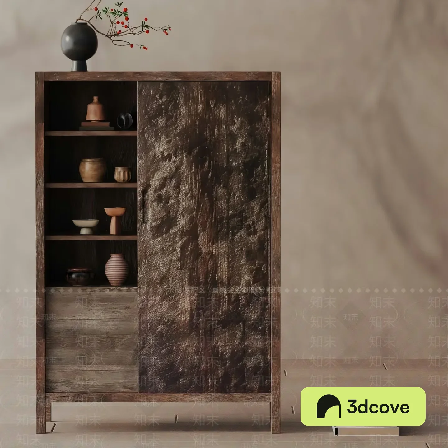 Modern Wood Cabinet