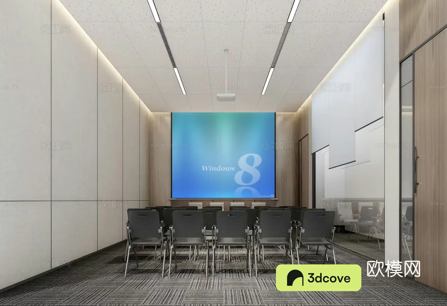 Modern conference room Training room
