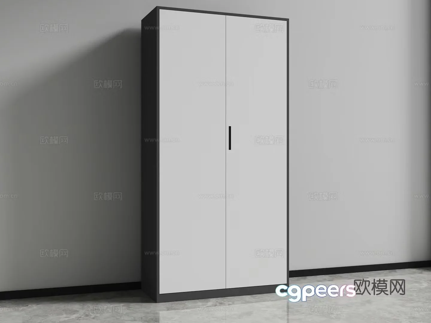 File cabinet locker iron cabinet 3d model