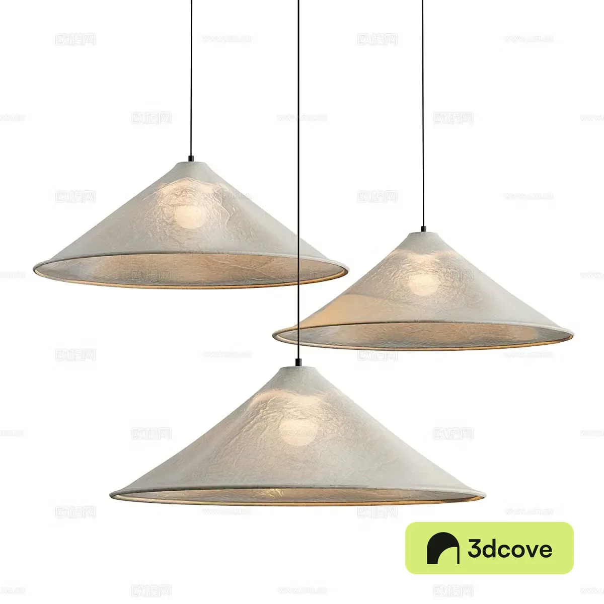New Chinese style Siya linen chandelier