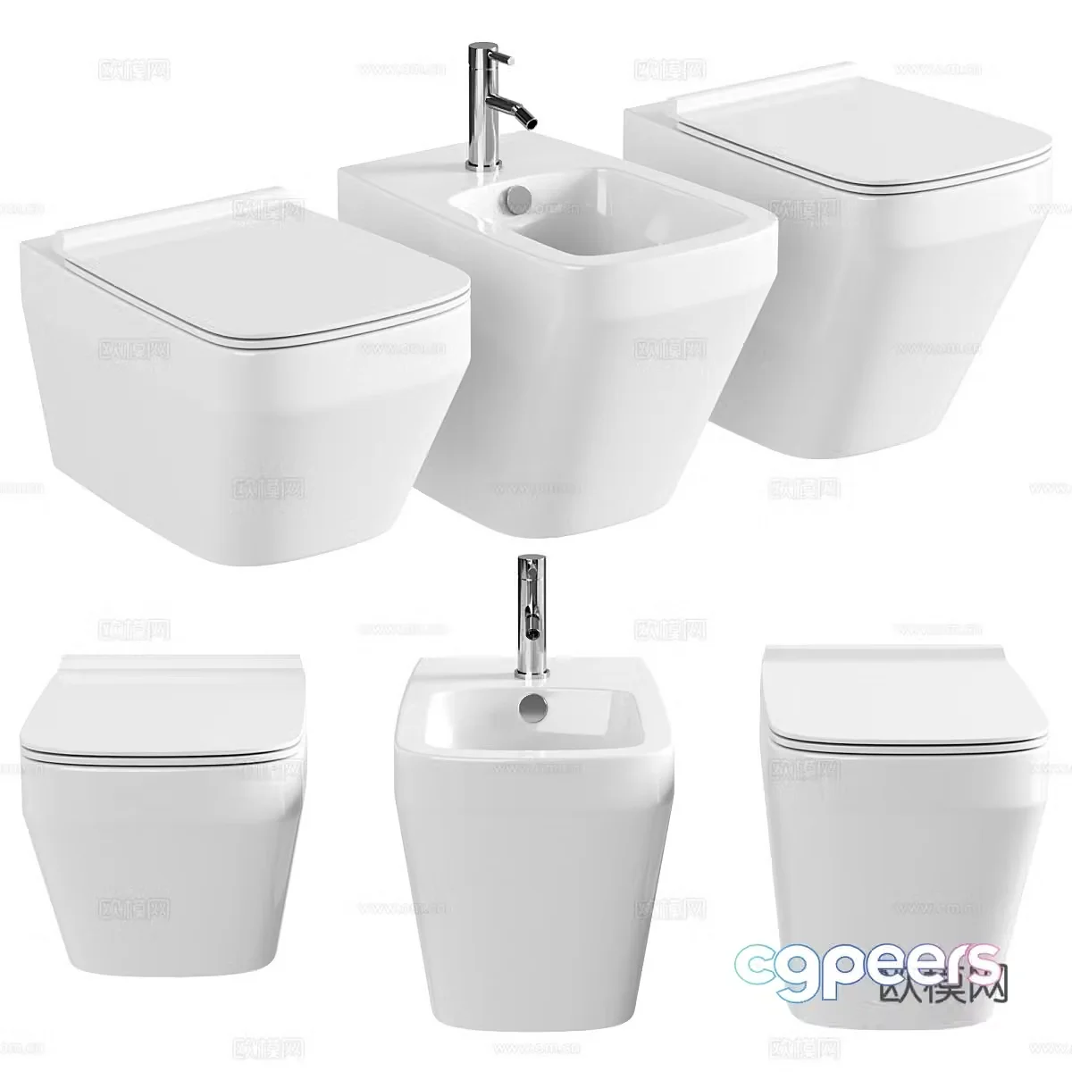 Toilet bidet 3d model