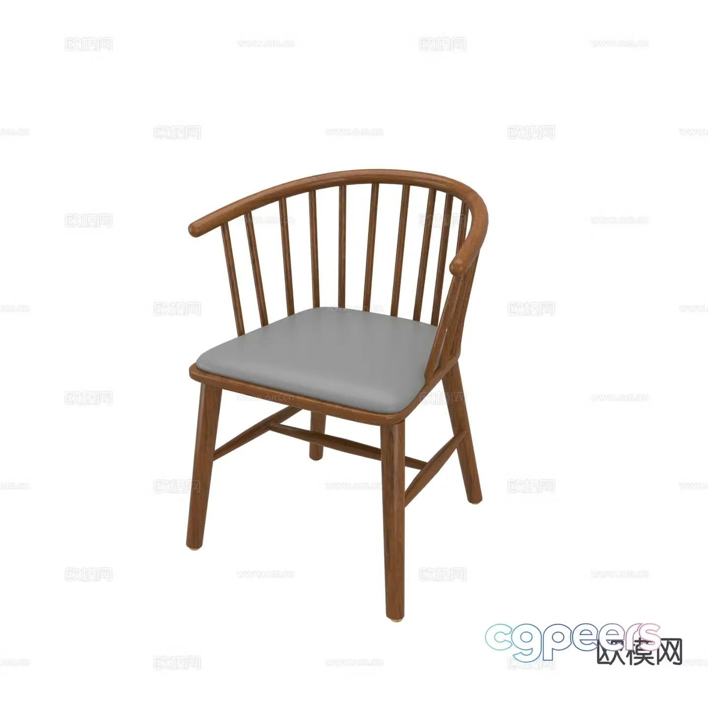 Modern chair dining chair 3d model