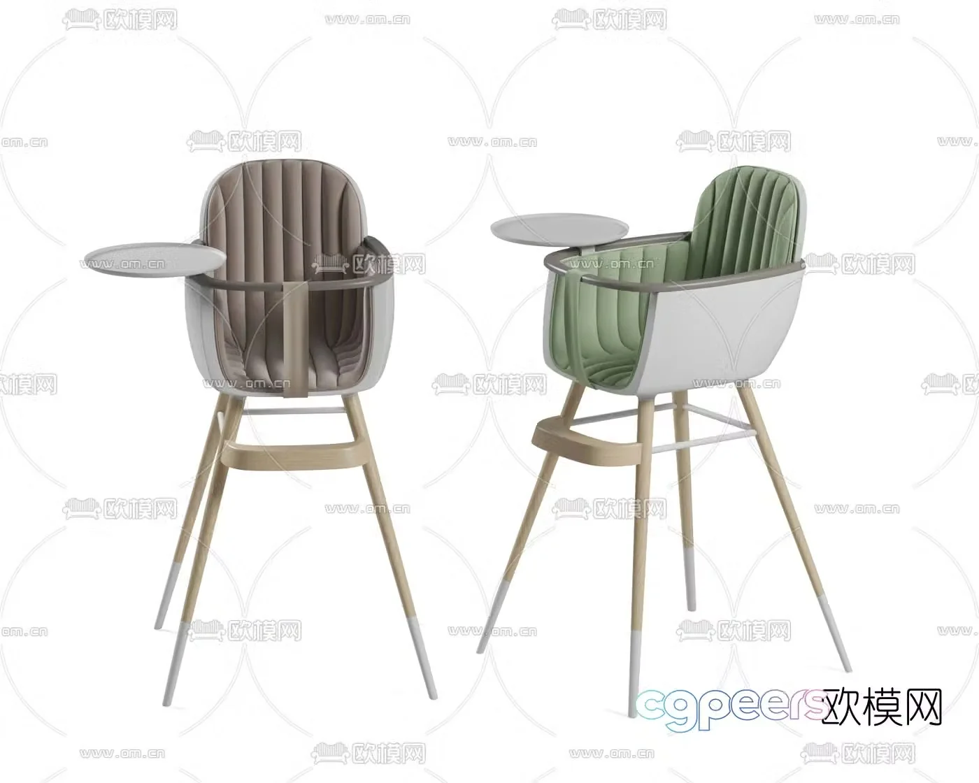Modern baby chair children’s chair 3d model
