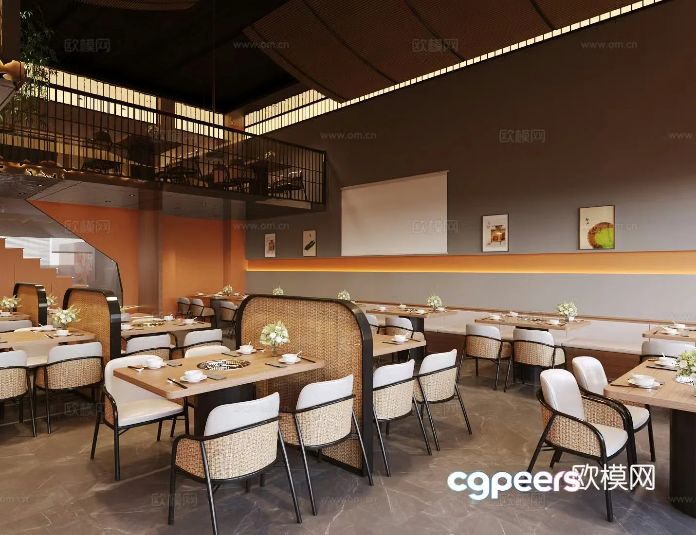 New Chinese hot pot restaurant 3D model