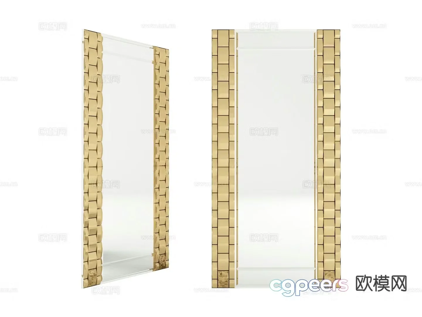 visionnaire mirror full length mirror floor mirror 3d model