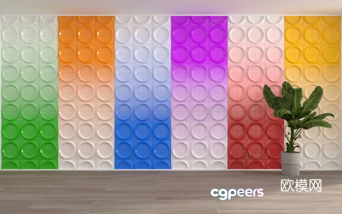 Gradient Partition Art Partition 3D Model
