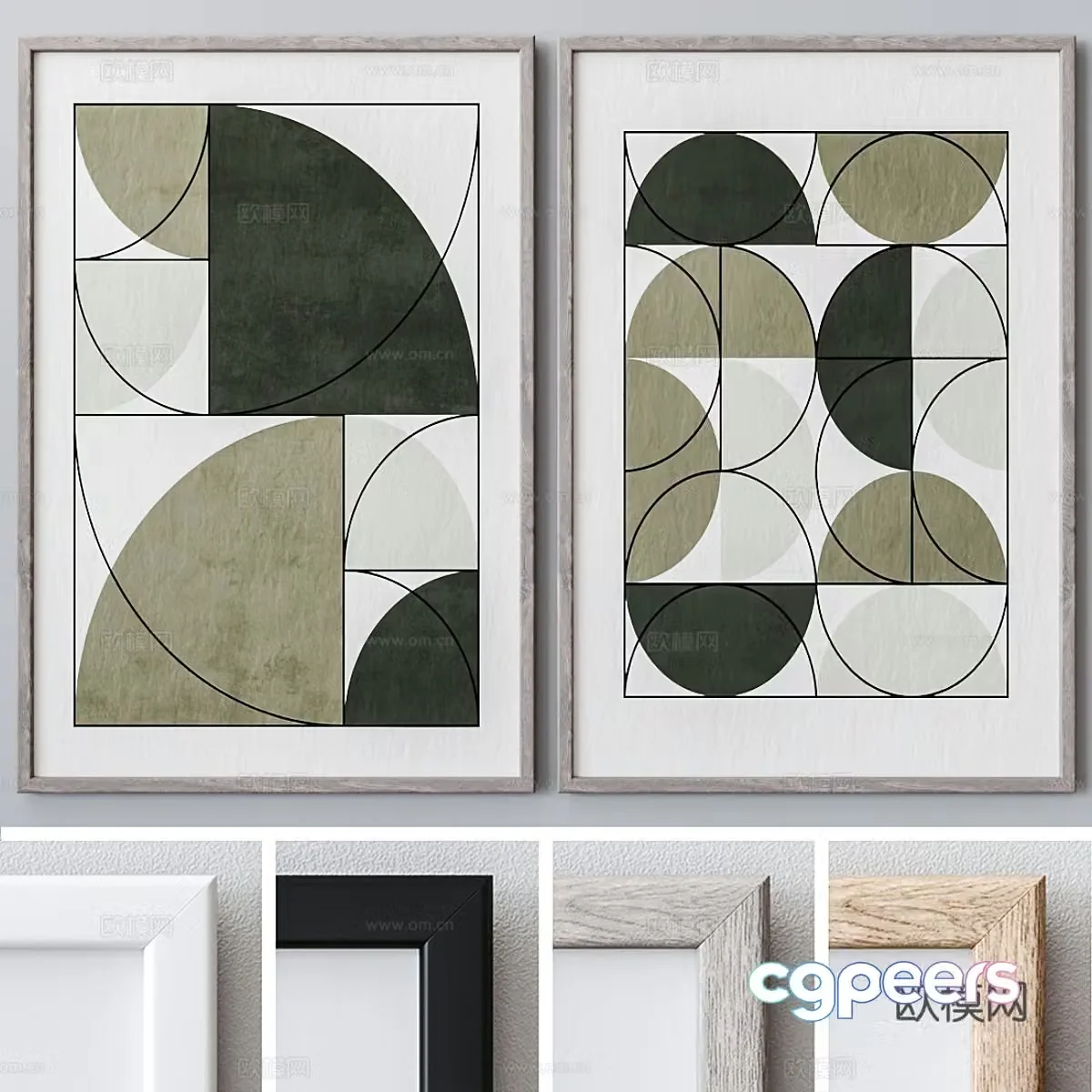 Abstract painting 3d model