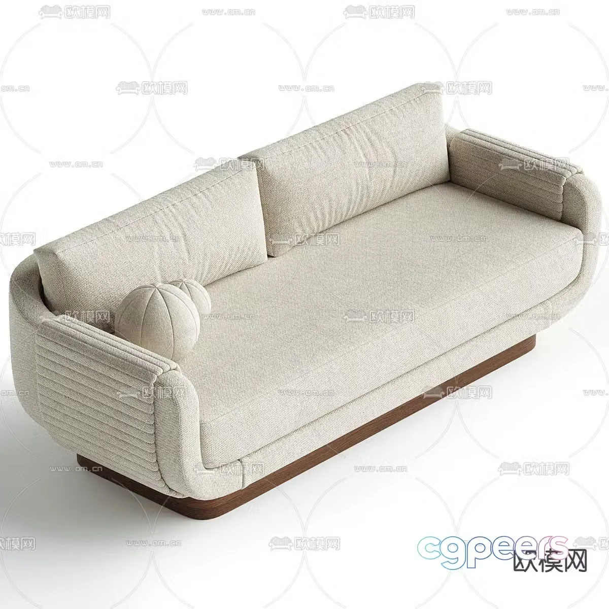 Modern LEMA two-seat sofa 3d model